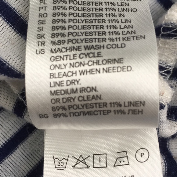 H&M Cream Knit Top with Navy Blue Stripes - Picture 12 of 13